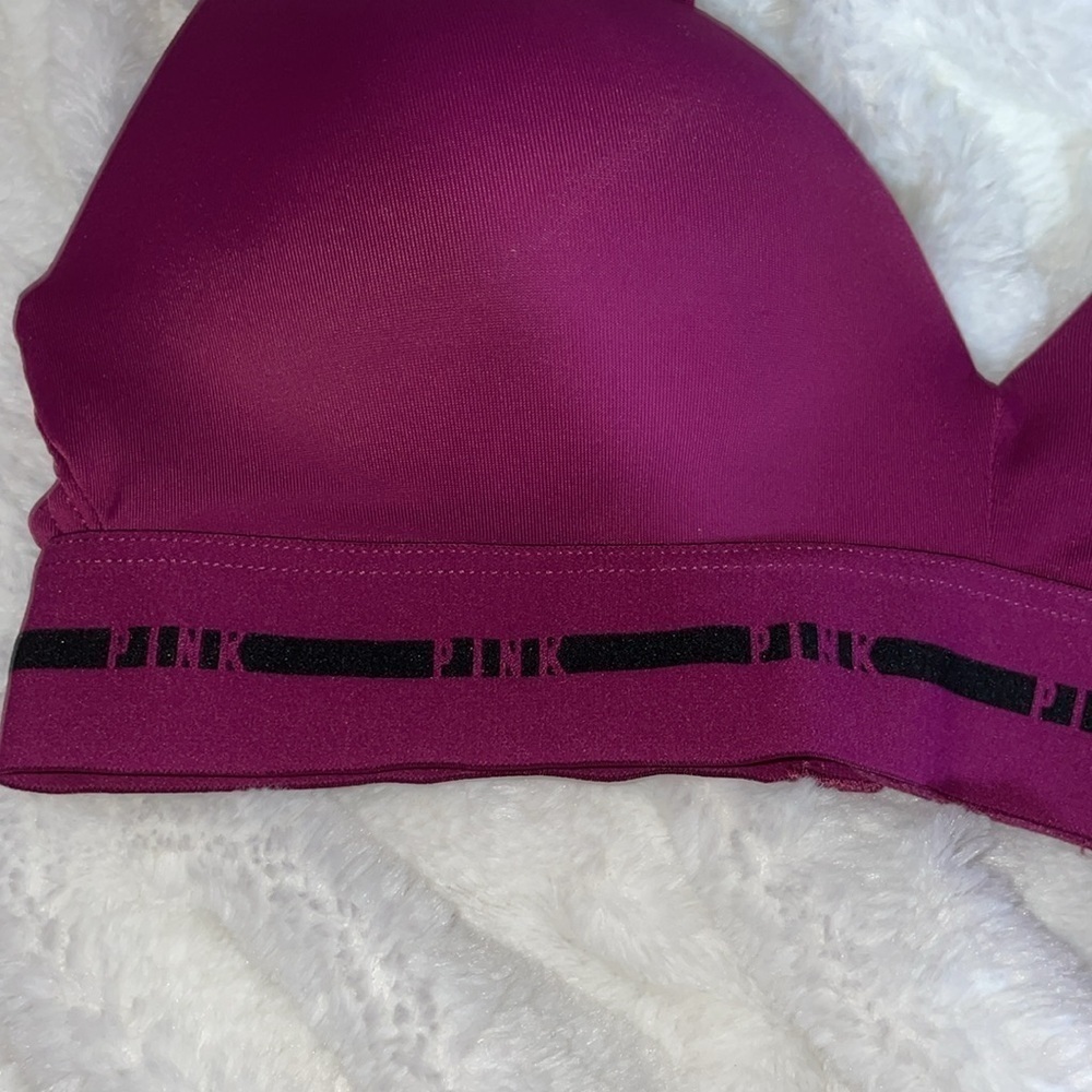PINK Victoria's Secret Purple and Black Bra Intimates - Picture 2 of 8